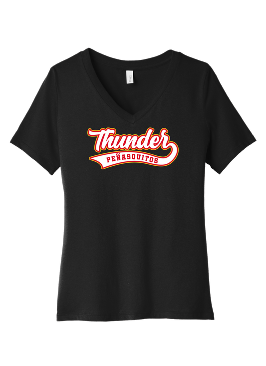 2024-1 PQ Thunder Women's V-Neck Shirt (All Stars) Customized Back