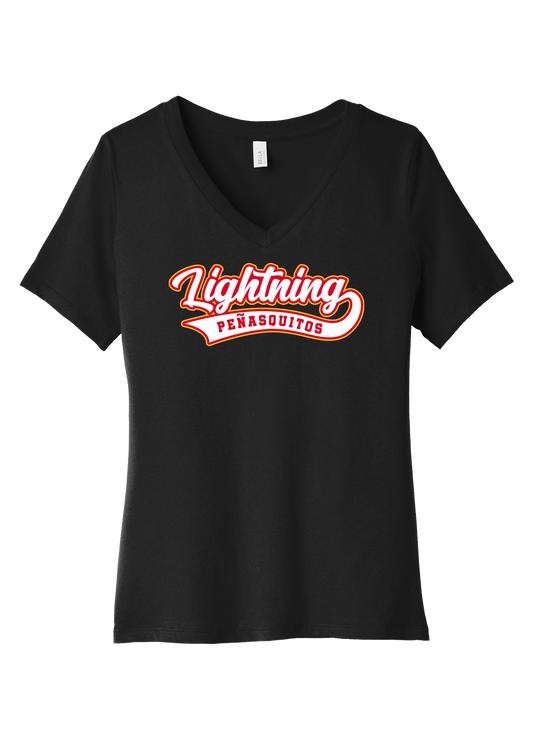 2024-1 PQ Lightning Women's V-Neck Shirt (All Stars) Customized Back